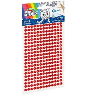 Produktbild von FIORELLO selbstklebende Perlen rot