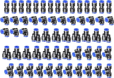Productafbeelding van Verbindingsset, pneumatisch, 6 mm, 60 stuks, voor luchtleidingen