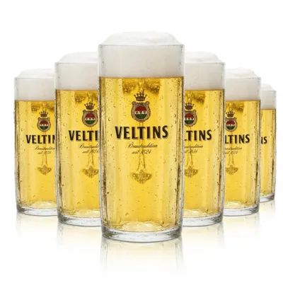Produktbild von 6x Veltins Glas 0,3l Bier Gläser Krug Humpen Seidel Geeicht Gastro Brauerei Pils