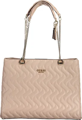 Produktbild von Elegante Rosa Damenhandtasche mit Kettenriemen & vielen Fächern