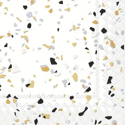 Produktbild von Terrazzo black gold Lunch-Servietten L 899679