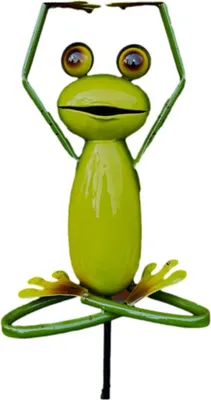 Productafbeelding van Mooie metalen yogakikker. Nieuw. Vorstvrij en weerbestendig. Artikelnummer: V-93852