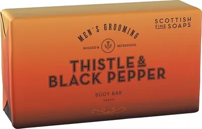 Produktbild von Scottish Fine Soaps Stückseife Thistle & Black Pepper 220g