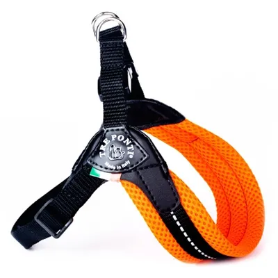 Tre-Ponti Geschirr Easy Fit-Soft Mesh orange
