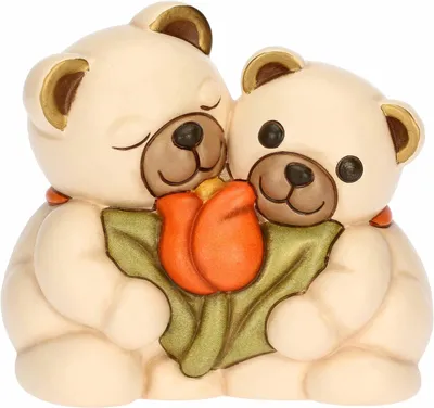 Produktbild von Thun Teddy-Pärchen aus Keramik Primavera da vivere 15 x 10 x 13,8 cm h F3354H90 Neuheit 2024