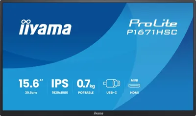 Iiyama ProLite P1671HSC-B1 - LED-Monitor - 39.6 cm (15.6")