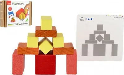 Obrázok produktu pre Puzzle/stavebnica z dreva 10 dielikov