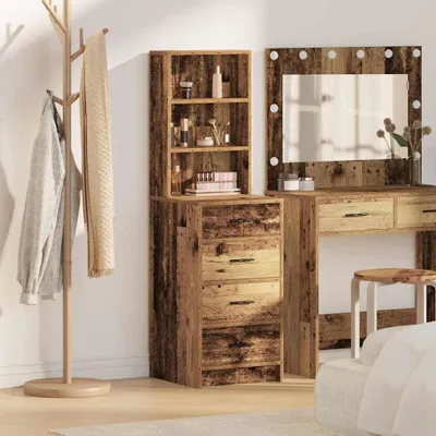 Produktbild von vidaXL Hochboard Altholz 40 x 41 x 135 cm Holzwerkstoff