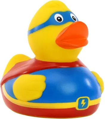 Produktbild von Superheld – Superman - Quietscheente - Badeente - ca. 8 cm gross