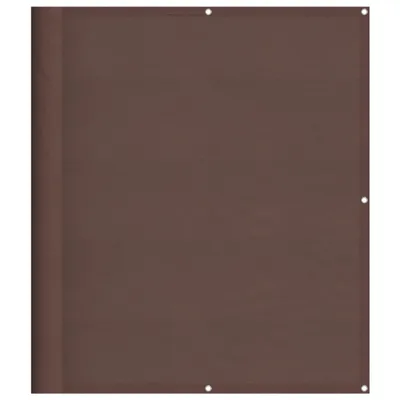 Image de vidaXL Pare-vue balcon brun 120x700 cm 100 % polyester-Oxford