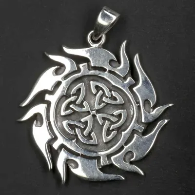 Produktbild von Drachensilber  keltische Sonne Schmuck Anhänger aus 925 Silber