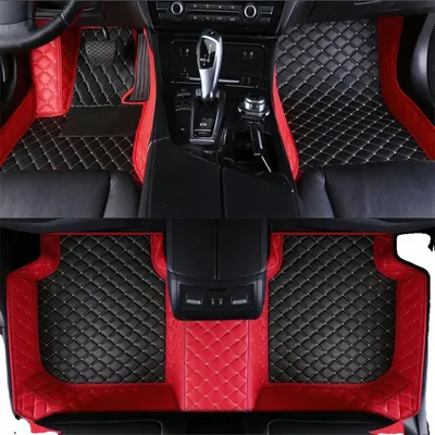 Immagine prodotto di Tappetini per auto, impermeabili, antiscivolo, disponibili nei colori nero e rosso