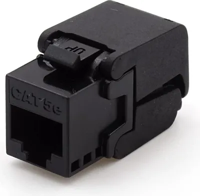 Immagine prodotto di SXKJ-5E-UTP-BK-SA - Solarix keystone CAT5E auto-tagliente, multipack 24 pezzi