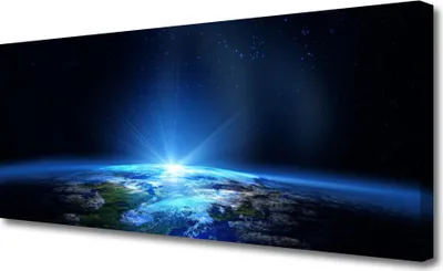 Produktbild von Tulup Leinwand-Bilder 125x50 Wandbild Canvas Kunstdruck Abstrakt Weltall