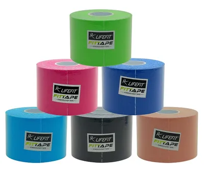 Image de KinesionLIFEFIT® tape 5cmx5m, 6ks, mix barev
