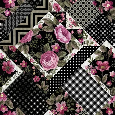 Immagine prodotto di OUTDOOR DECOSTOFFE OXFORD - Motivo fiore geometrico I DX162