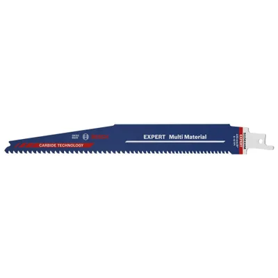 Image de Lame de scie sabre carbure Expert 225 mm BOSCH pour bois et métal S1156XHM - 3 pièces - 2608900392