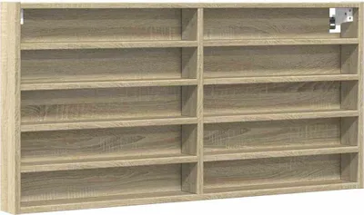 Obrázek produktu pro vidaXL Vitrína Sonoma dub 100x8,5x50 cm Materiál na bázi dřeva