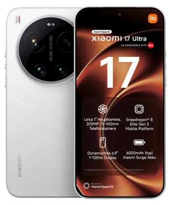 Produktbild von Xiaomi 17 Ultra Dual Sim - White - 1.000 GB - 6.000 mAh