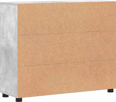 Produktbild von Sideboard FLORIN Beton Grau 88,5 x 30,5 x 73 cm Holzwerkstoff