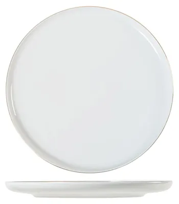 Produktbild von H&h Set mit 6 flachen Tellern mit Perlgoldfaden, 27 cm
