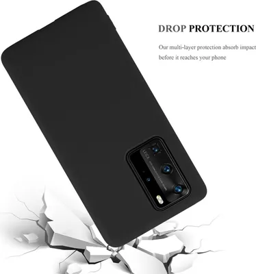 Obrázek produktu pro Cadorabo Case for Huawei P40 PRO / P40 PRO+ Protective Cover in Black Pouzdro na mobilní telefon TPU Silicone Case Cover
