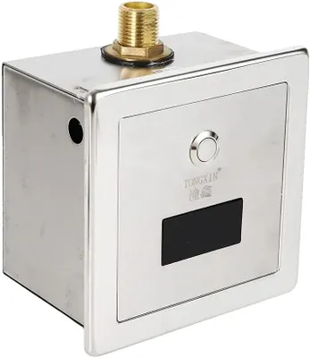 Produktbild von Urinalspülventil, DC6V Stromversorgung, 13 x 13 x 10 cm Abmessungen, 15-30 cm Erfassungsbereich, 0,1 MPa - 0,6 MPa Wasserdruck, 0,8 kg Gewicht