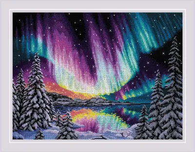Zdjęcie produktu dla Zestaw do haftu krzyżykowego Riolis "Bajka nordycka", wzór liczony, 40x30cm