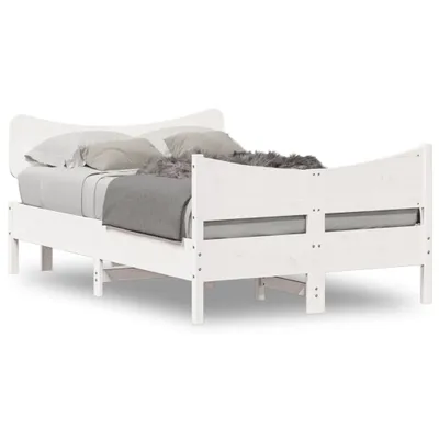 Immagine prodotto di vidaXL Letto in legno massiccio senza materasso bianco 120x190 cm in legno di pino