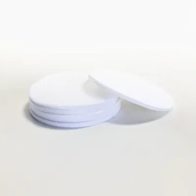 Produktbild von 6 Untersetzer FILZ, 3 mm dick, rund, D 10 cm, weiß