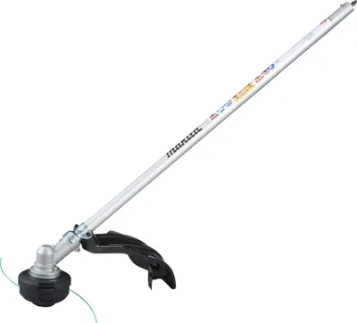 A product shot of a string trimmer on a white background.
