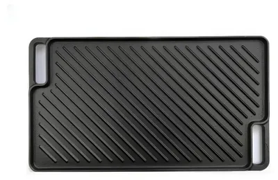 Immagine prodotto di Piastra in ghisa per barbecue Tors 30x46x2 cm, piastra grillata a doppia faccia