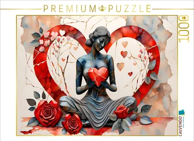 Produktbild von CALVENDO Puzzle Flammender Liebe | 1000 Teile Lege-Größe 64x48cm Foto-Puzzle für glückliche Stunden