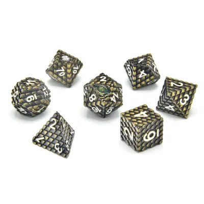 Produktbild von Glassstaff - Drudaxizius Metal RPG Dice Set - CritStones Dice