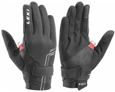 Produktbild von LEKI Handschuhe »Nordic Move Shark« Schwarz Weiß Gr.10.0