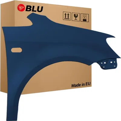 Image de BLU Aile Compatible avec VW Volkswagen Caddy III 3 2K LIFT LH5X Droite Blau Nacht Blau Metallisch | 2010-2015 | Avant | Peint| Prêt à Monter | Acier