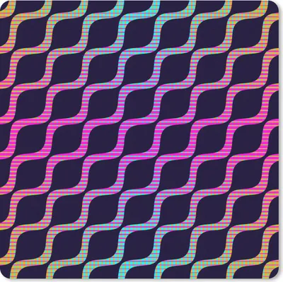 Produktbild von MuchoWow® Mauspad Mousepad Design - Abstrakt - Neon 20x20 cm - Mousepads - Maus Mat - Pad - Mausunterlage - Desk Mat - Bureauartikeln