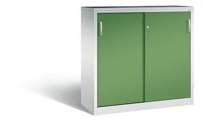Produktbild von C+P Schiebetürenschrank Acurado, H1200xB1200xT500mm, 7035/6011