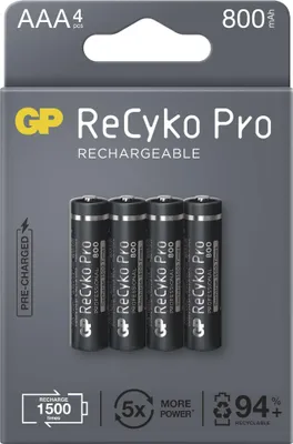 GP Nabíjecí baterie ReCyko Pro Professional AAA (HR03), 4 ks, B22184