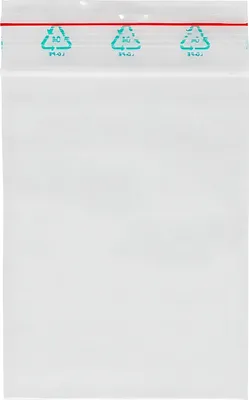 Produktbild von FSY Druckverschlussbeutel 80 x 60 mm, transparent, Druckverschluss