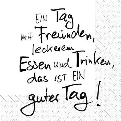 Produktbild von 20 SERVIETTEN 3 lg PARTY EIN TAG MIT FREUNDEN ESSEN GEBURTSTAG TISCHDEKO DEKO