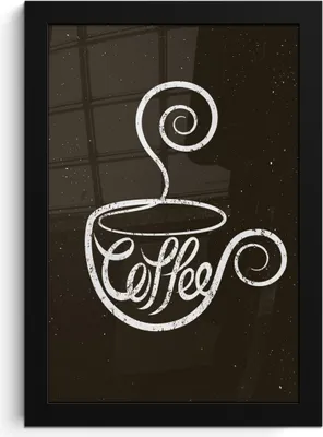 Produktbild von MuchoWow® MuchoWow® Gerahmtes Poster Sprichwörter - Kreidetafel - Zitate - Kaffee 20x30 cm - Poster mit zchwarzem Bilderrahmen - Drucken - Bilder Poster im Rahmen