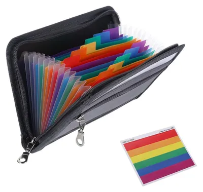 Zdjęcie produktu dla Segregator A5, organizer na dokumenty, wodoodporny, wykonany z tworzywa PP, wymiary: 29x16x2,5 cm