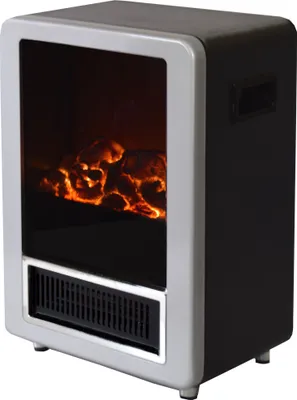 Produktbild von Syntrox Germany Elektrokaminofen Samufo 1800W Flammeneffekt silber
