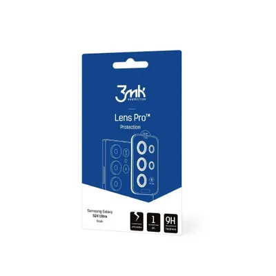 Produktbild von 3mk Kameraglas Objectivglas Handyglas Lens für Galaxy S24 Ultra, Schwarz