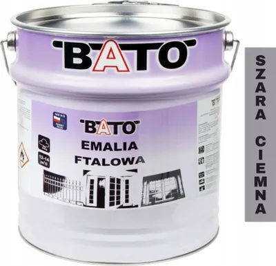 Obrázok produktu pre Ftalová kyselina-smalt pre drevo BATO farba na drevo TMAVOSIVÁ 10 l