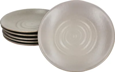 Produktbild von CLAY GRAU 6er Set Kuchenteller Ø21,5cm Steingut grau Dessertteller