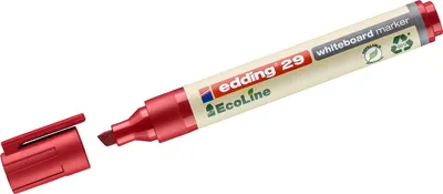 Obrázok produktu pre Popisovač na biele tabule edding 29 EcoLine plniteľný 1-5 mm červený Balenie 10 ks