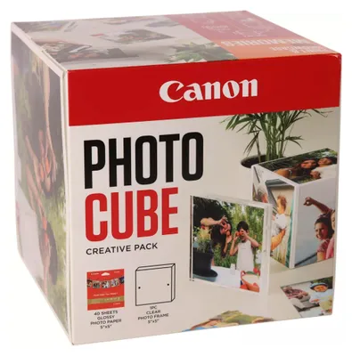 Zdjęcie produktu dla Canon PP-201 13x13 cm Photo Cube Creative Pack White Orange 40 Bl