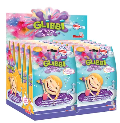 Obrázek produktu pro SIMBA Sliz Glibbi Glitter Slime fialový třpytivý